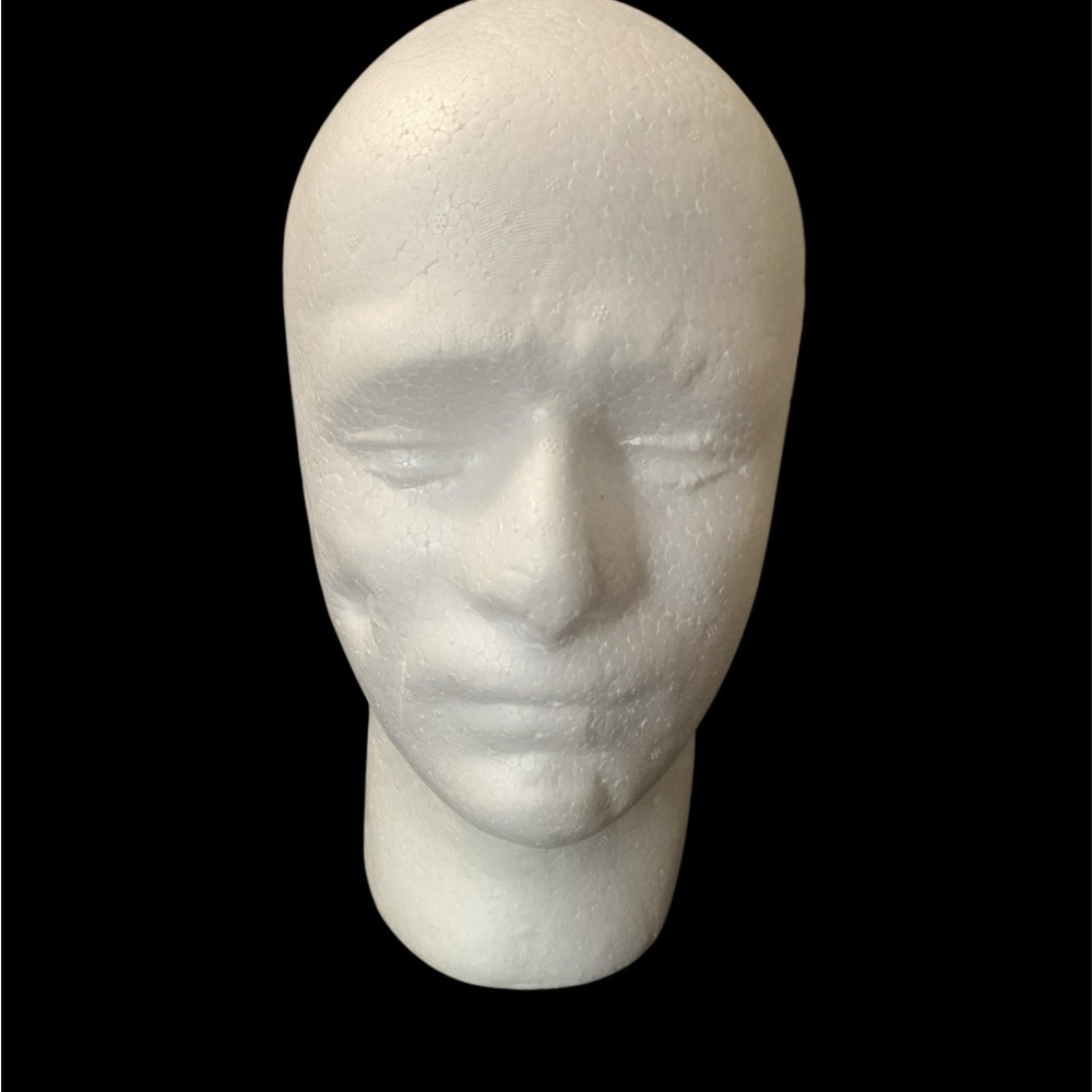White Mannequin Head Display